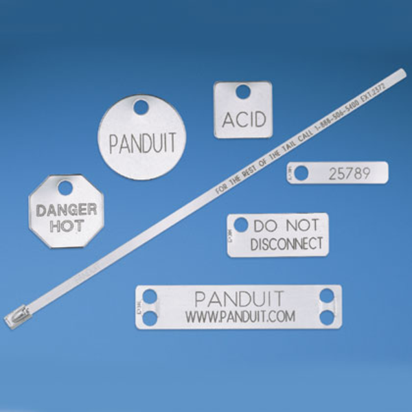 Panduit Marker tag, one hole, 304 Stainless Stee MT172-M